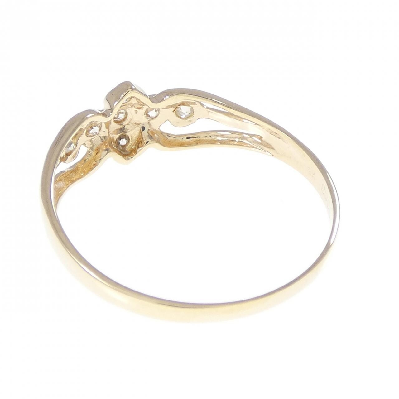 K18YG ダイヤモンド リング 0.08CT