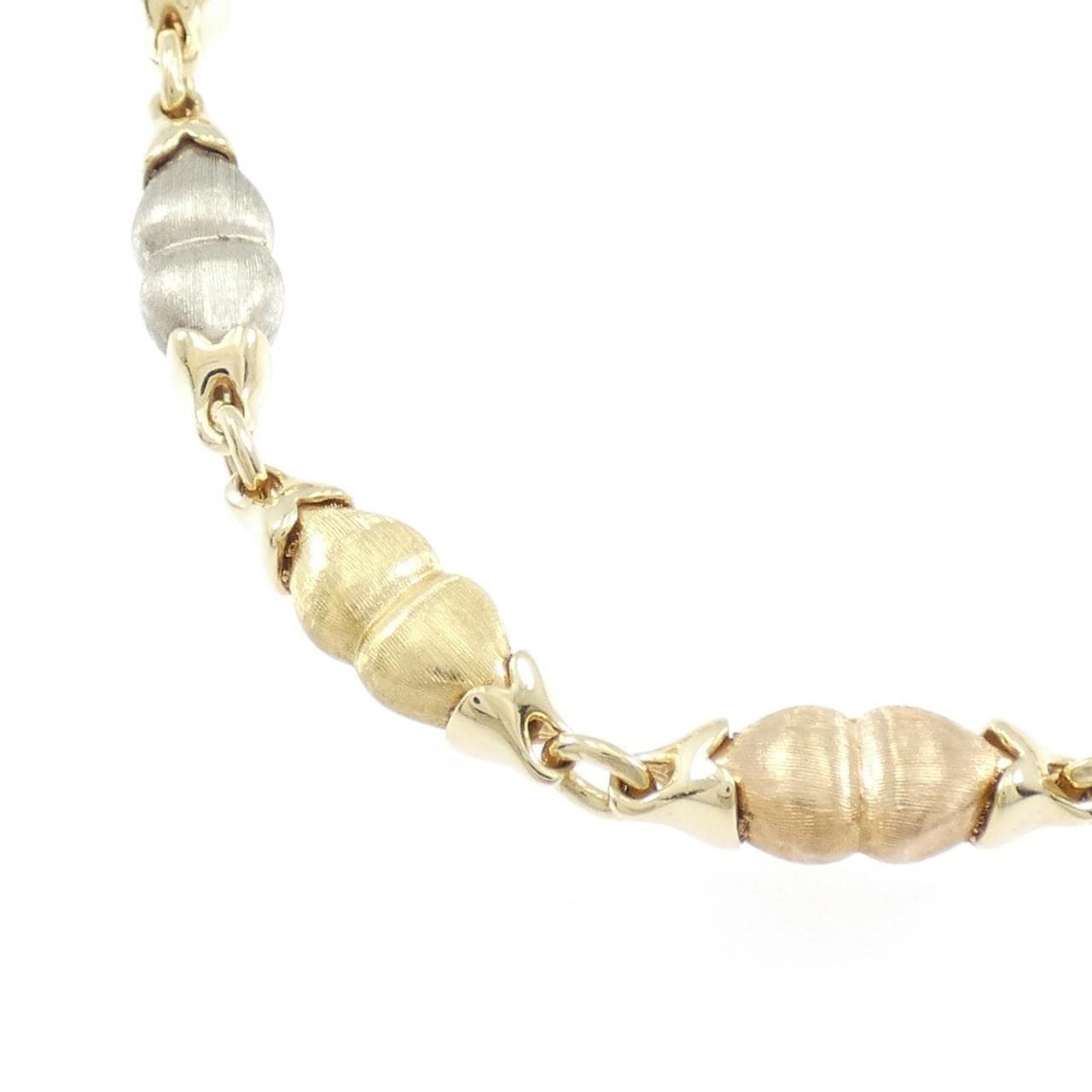 ナニス 750スリーカラーゴールド ネックレス