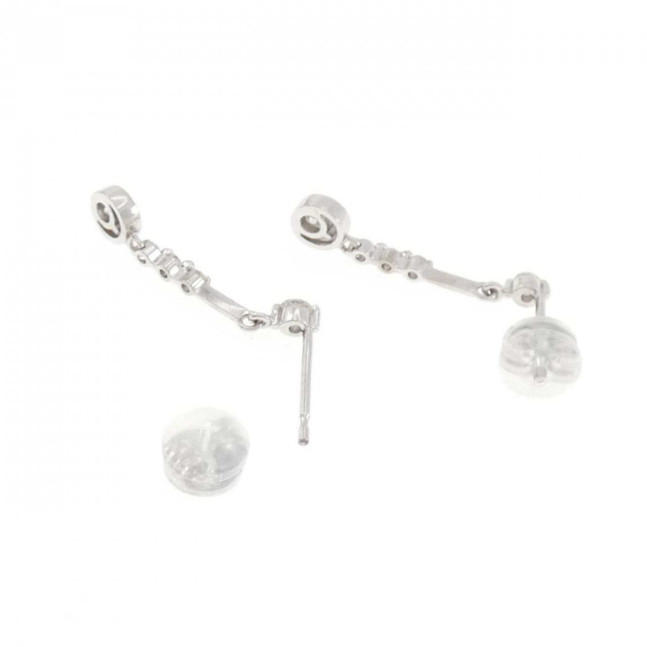 K18WG ダイヤモンド ピアス 0.32CT