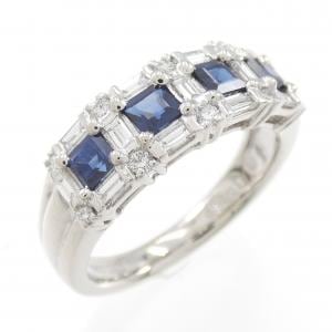 PT900 サファイヤ リング 0.80CT