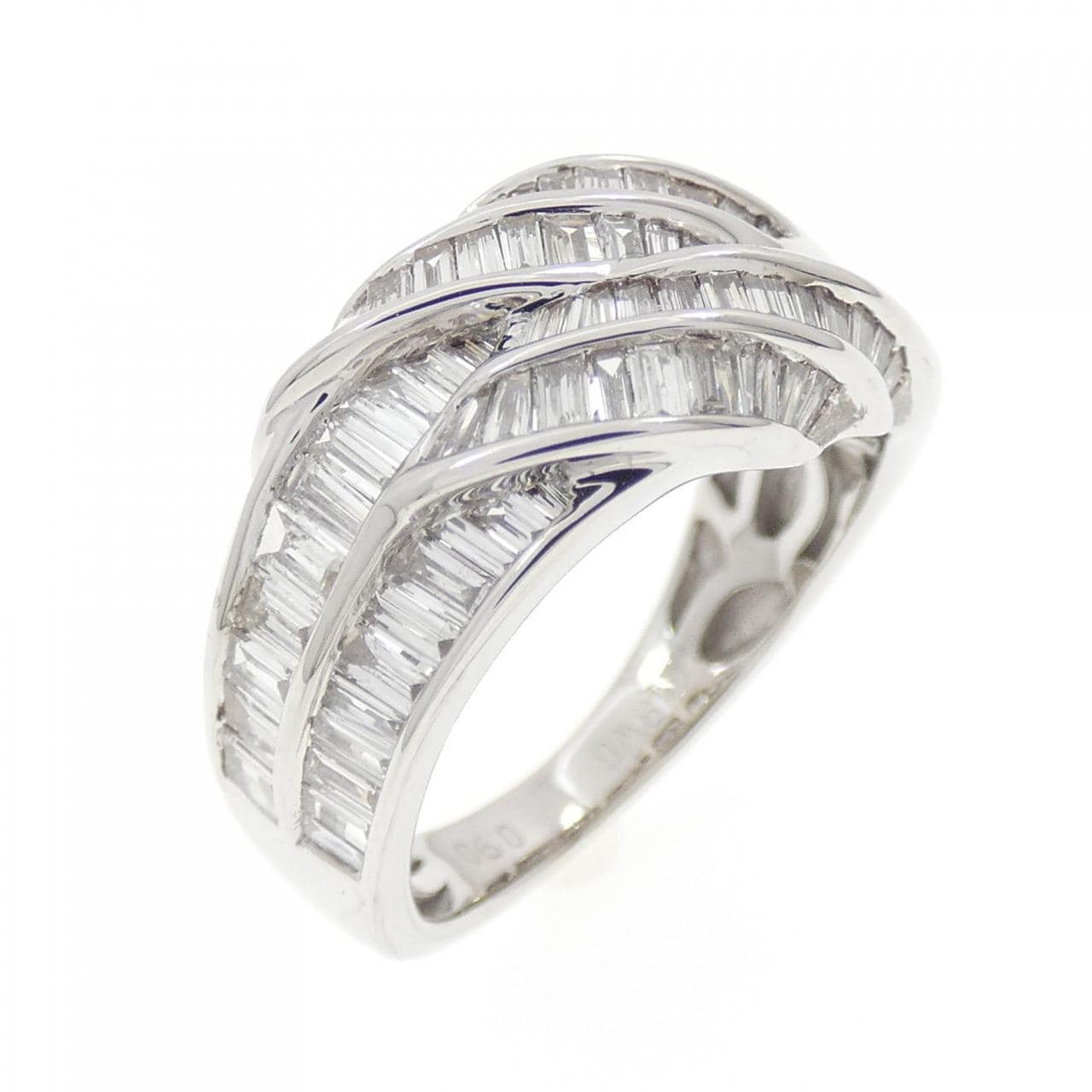 K18WG ダイヤモンド リング 0.90CT