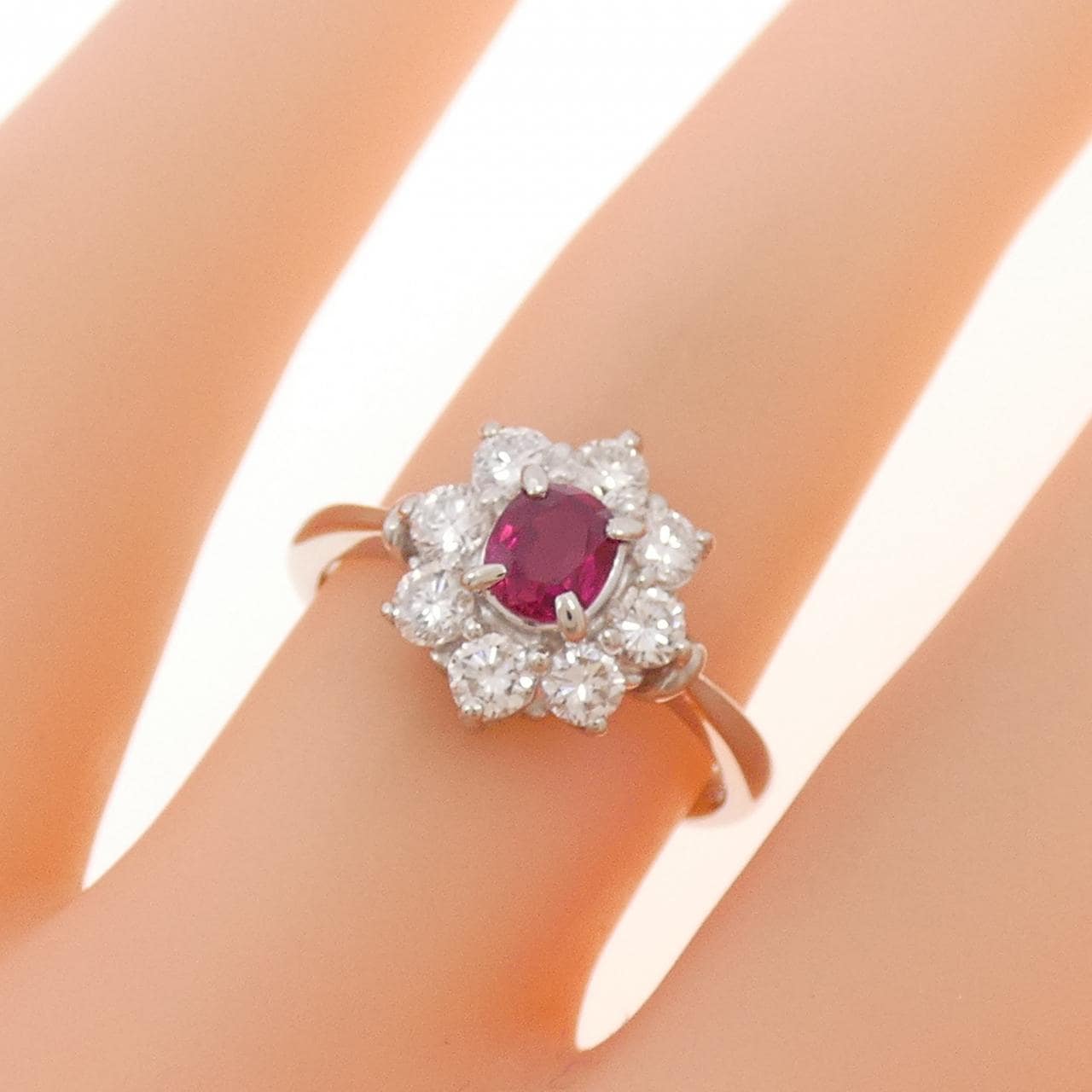 PT900 ルビー リング 0.39CT