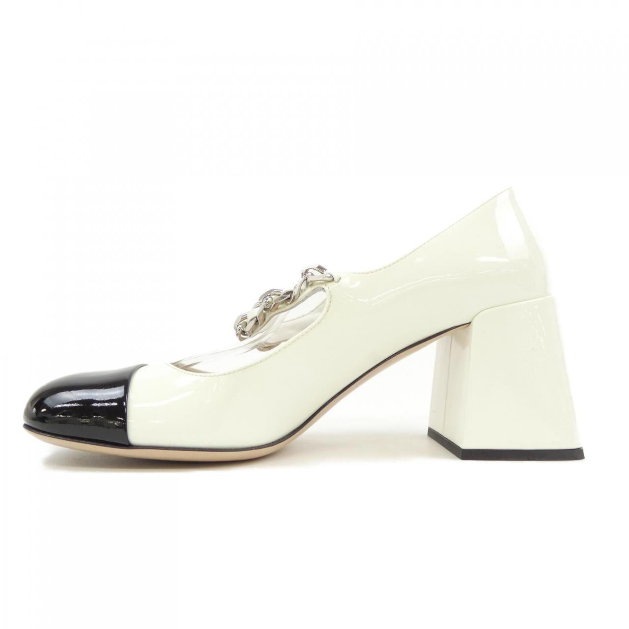 ミュウミュウ MIU MIU メタルチェーン 5I248D パンプス