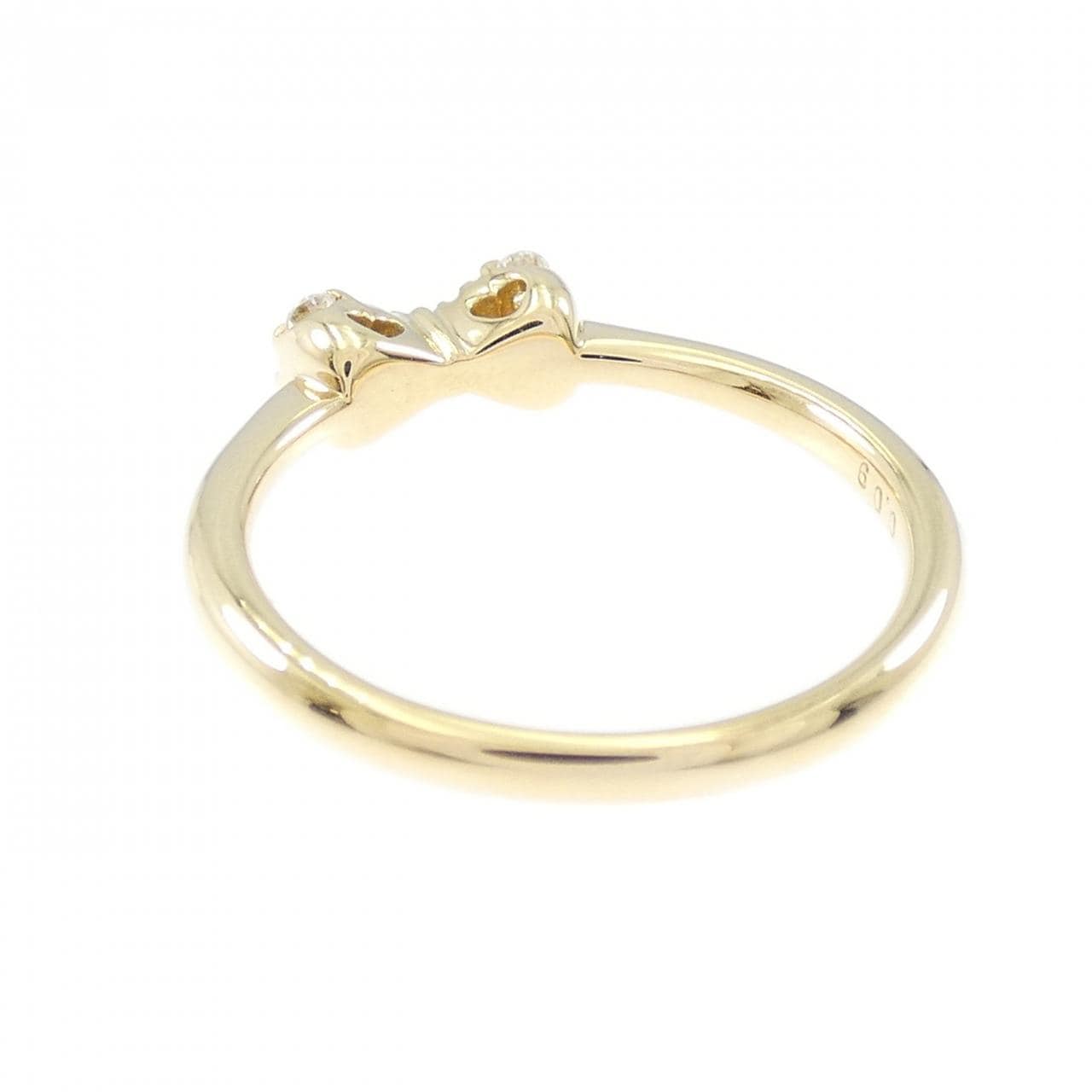 ポンテヴェキオ リボン ダイヤモンド リング 0.09CT