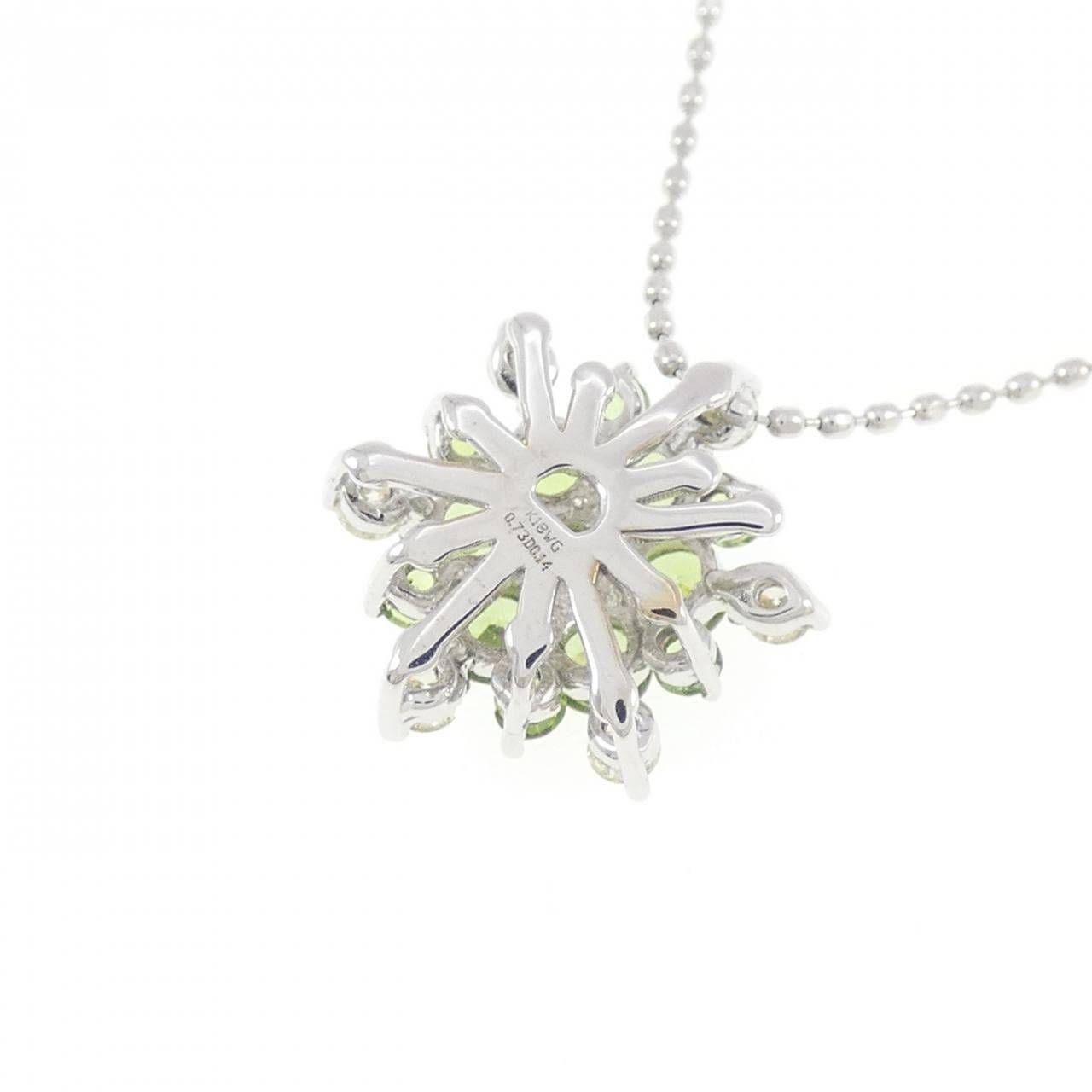 K18WG デマントイドガーネット ネックレス 0.73CT