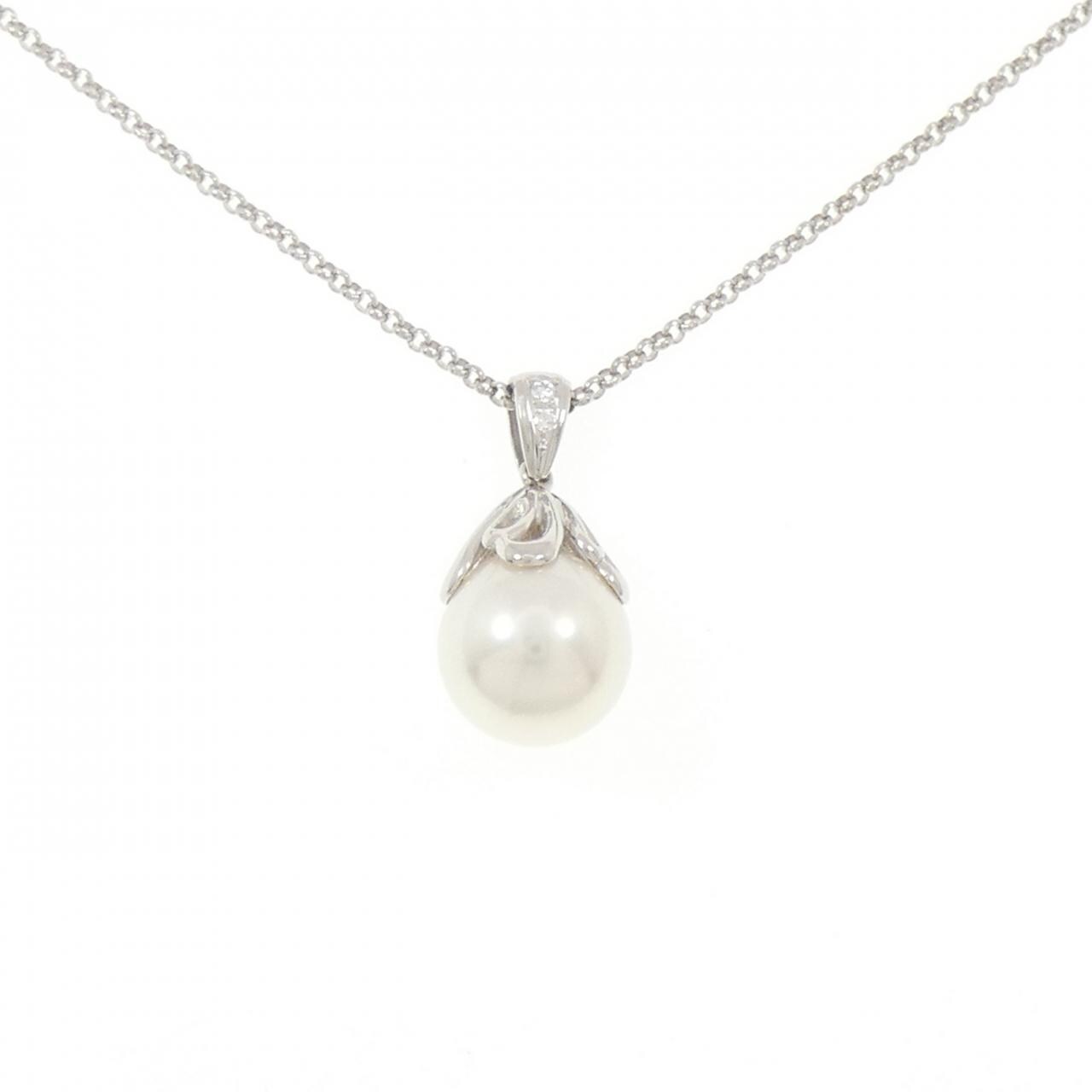 PT900/PT850 白蝶パール ネックレス 11.4mm