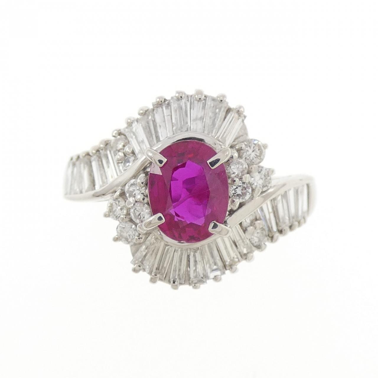 PT900 ルビー リング 0.851CT