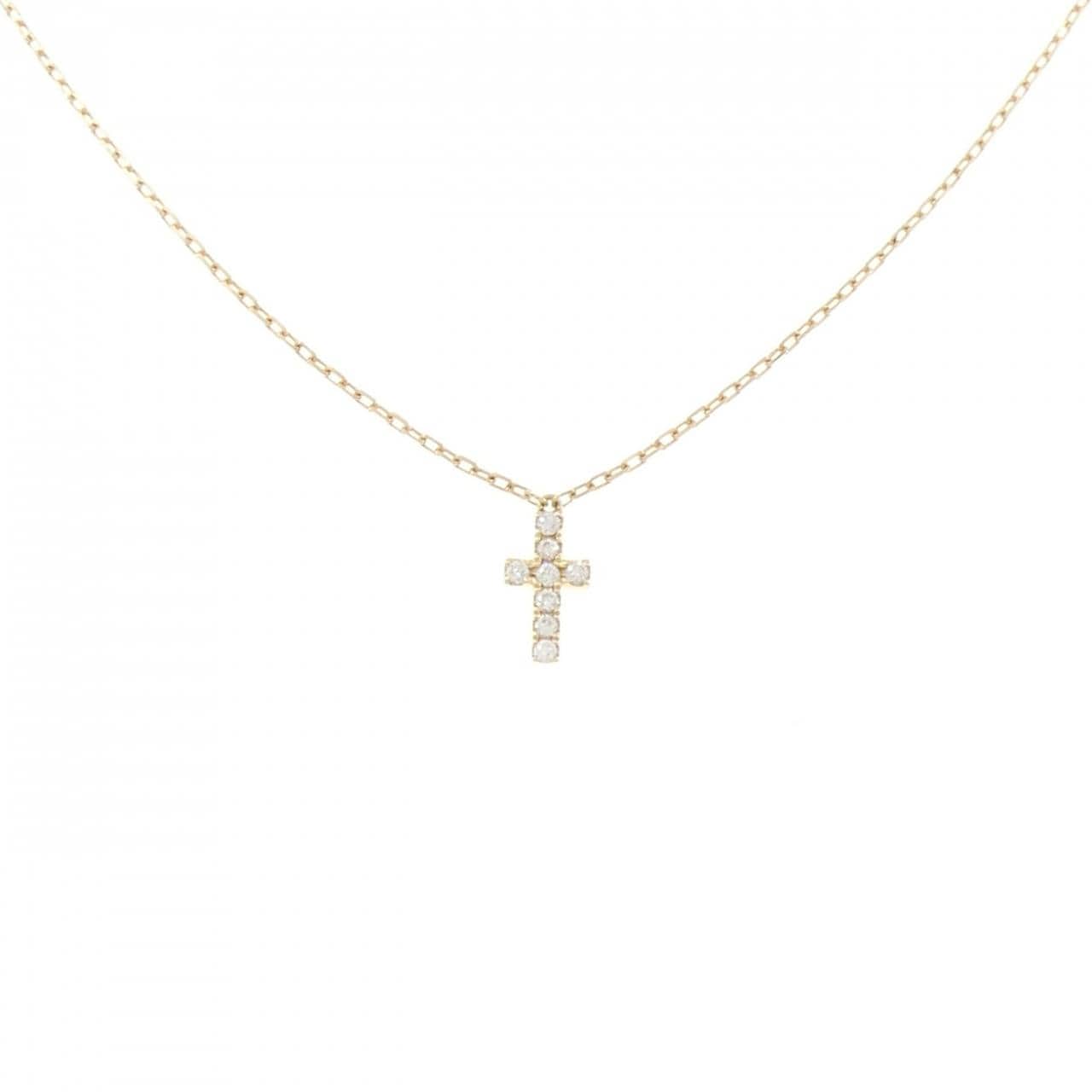 アーカー クロスパヴェ ネックレス 0.05CT