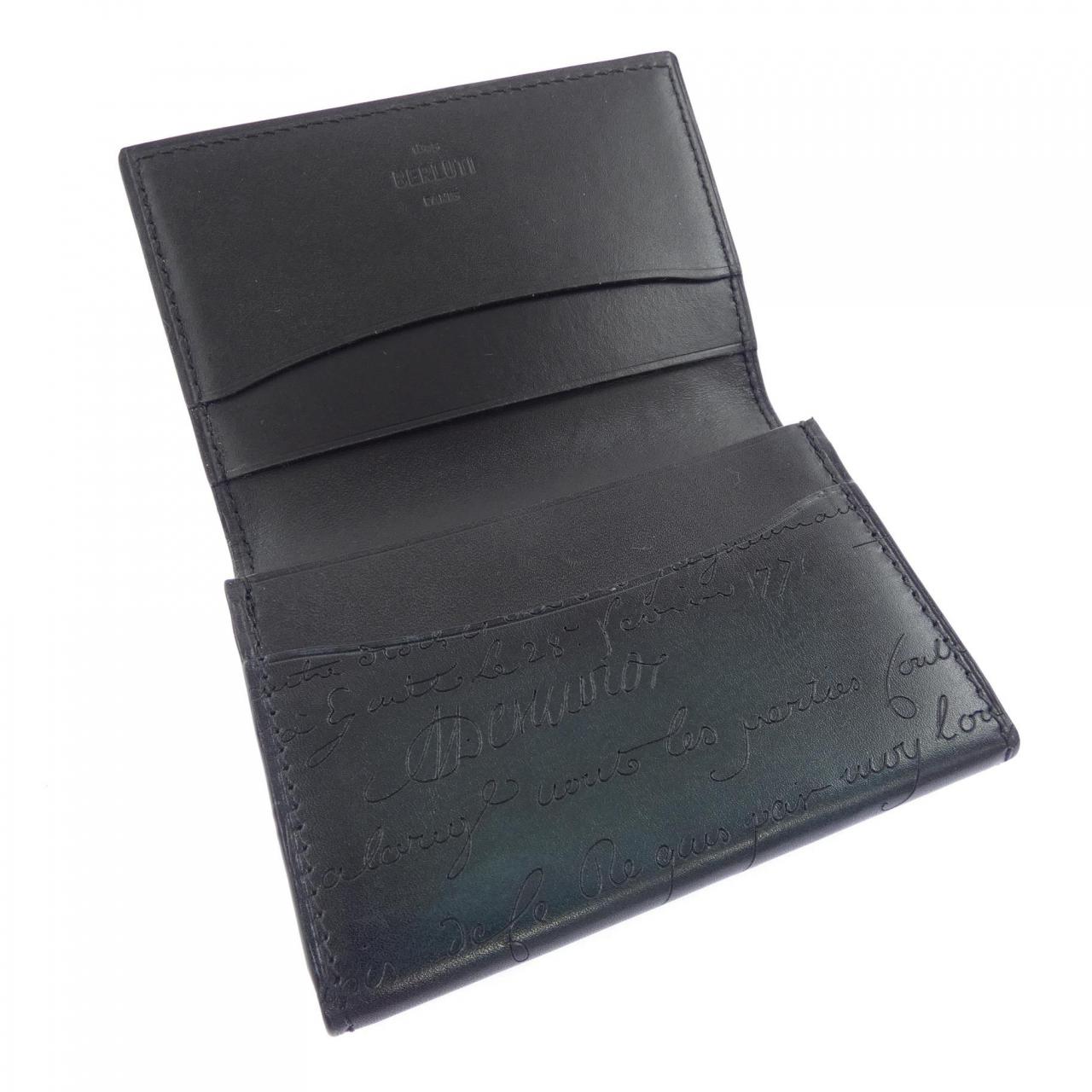 ベルルッティ Berluti インブイアスクリットレザーカードホルダー CARD CASE