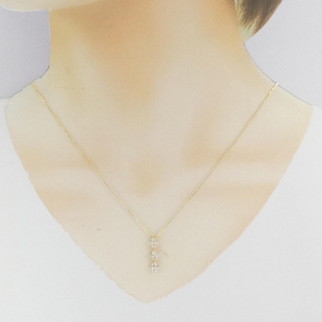 K18YG ダイヤモンド ネックレス 0.41CT