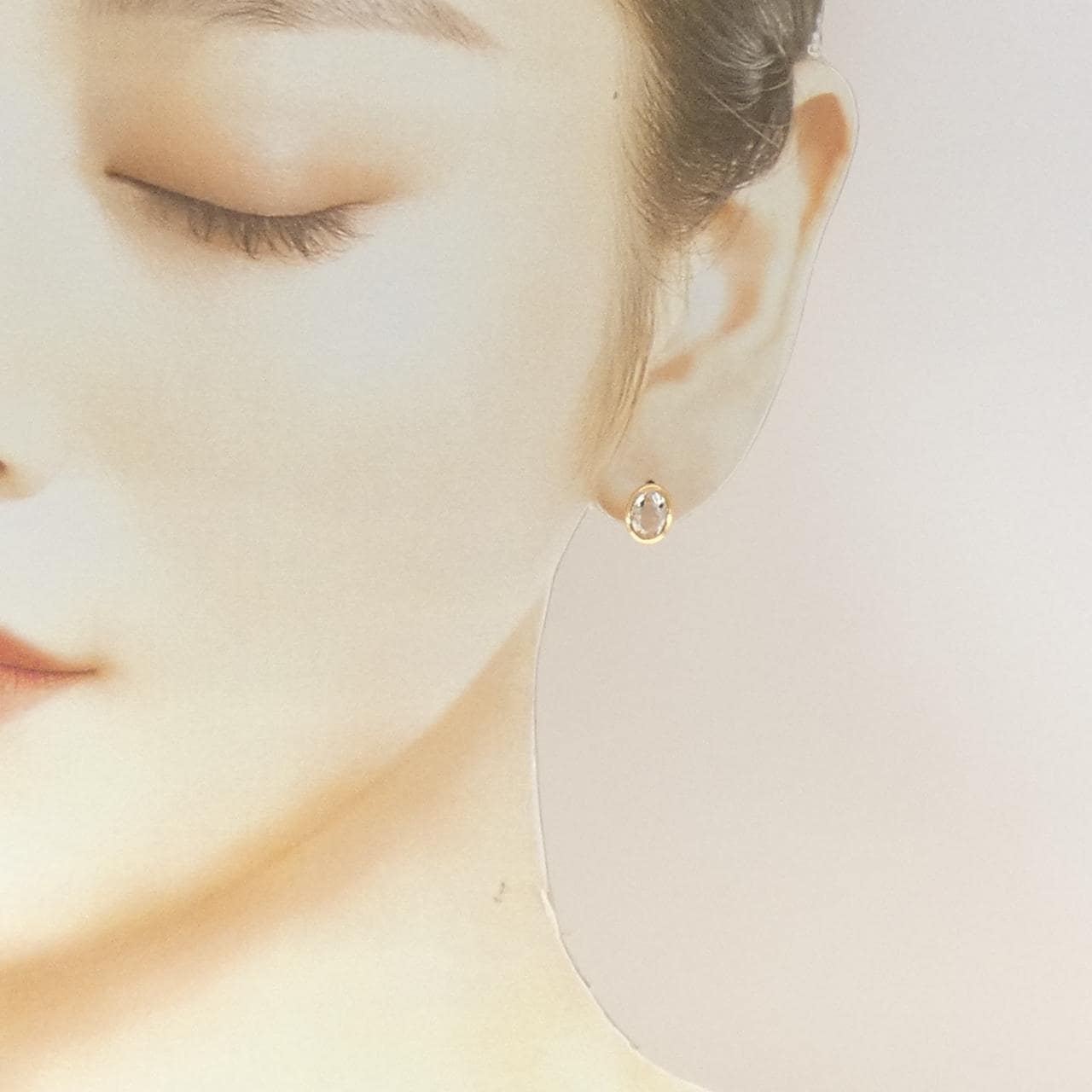 4゜C ロッククリスタル ピアス