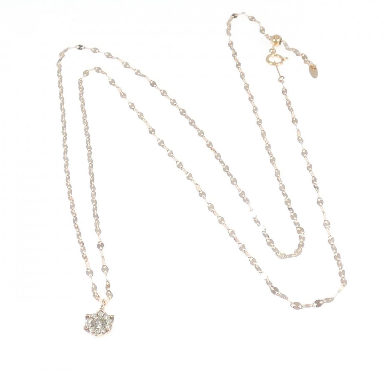 K18PG ダイヤモンド ネックレス 0.31CT