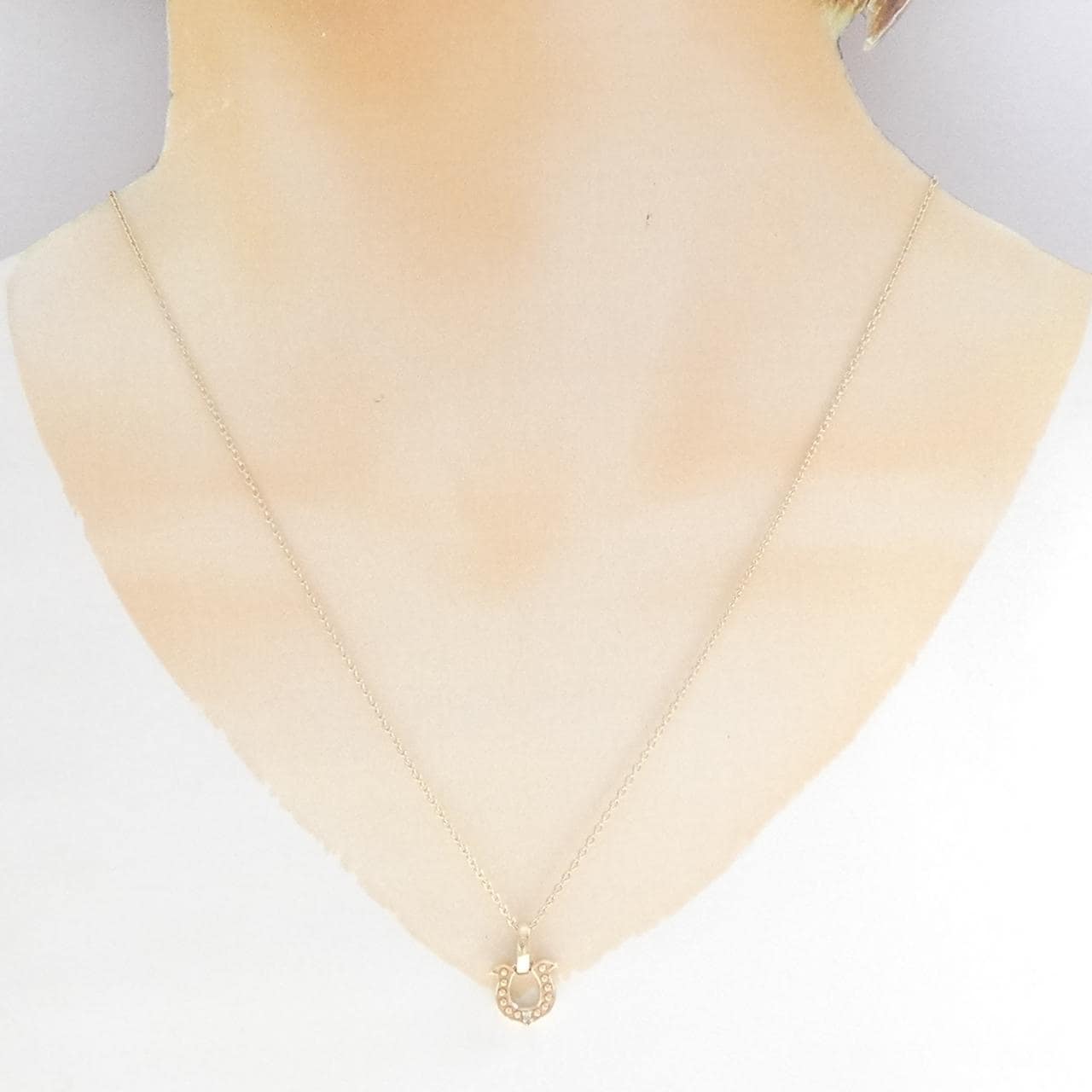 K10PG/K10YG ダイヤモンド ネックレス 0.01CT