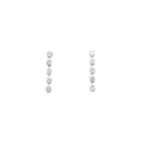 K18WG ダイヤモンド ピアス 0.30CT