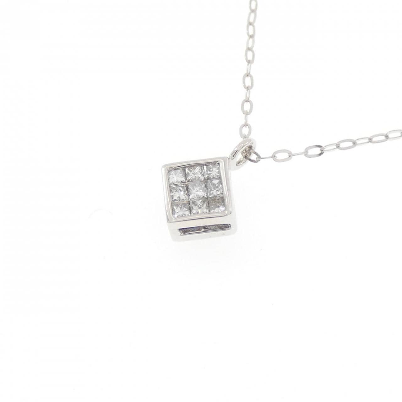 K18WG サファイヤ ネックレス 0.28CT
