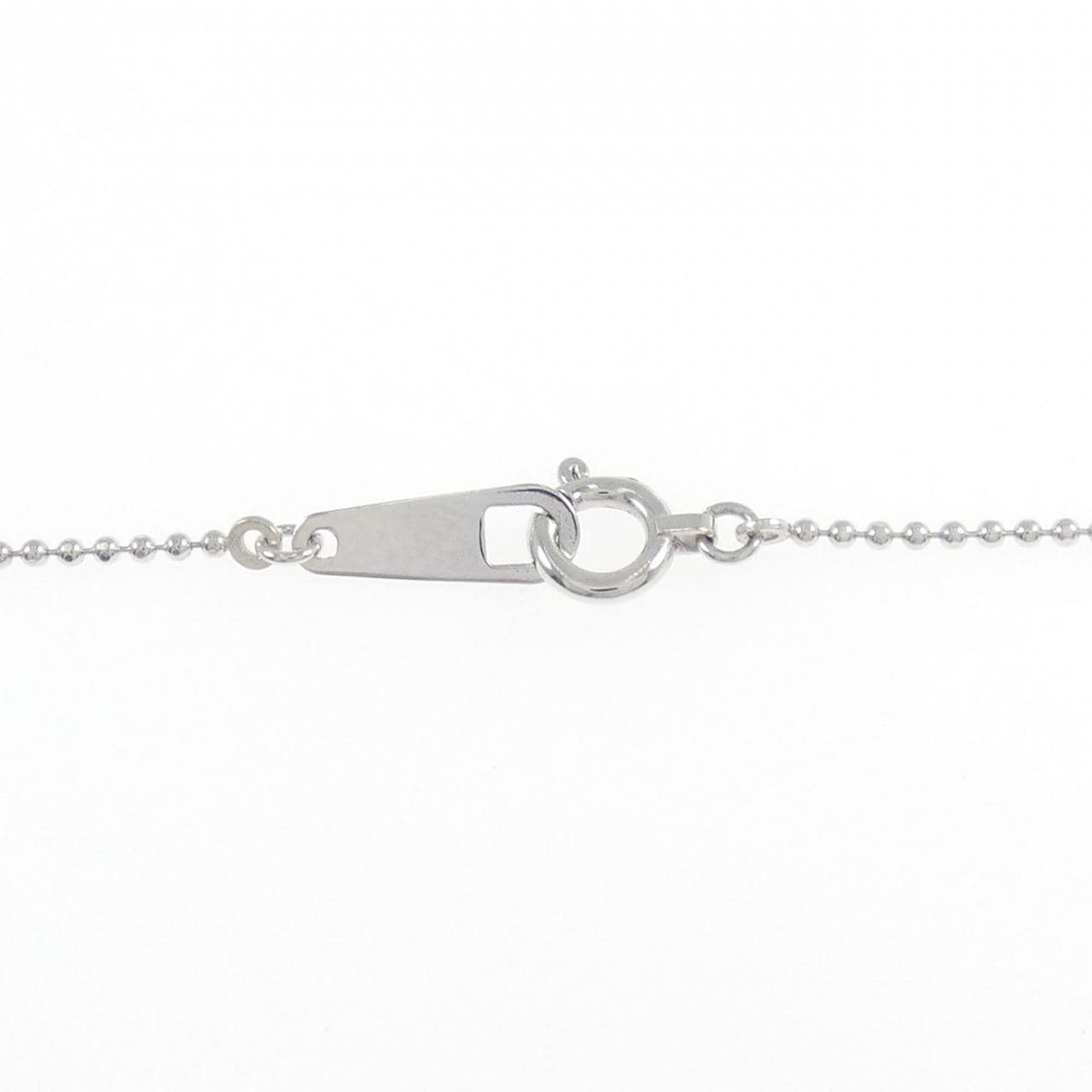K18WG クロス ダイヤモンド ネックレス 0.20CT