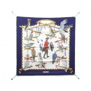 エルメス LES OISEAUX DU ROY カレ スカーフ