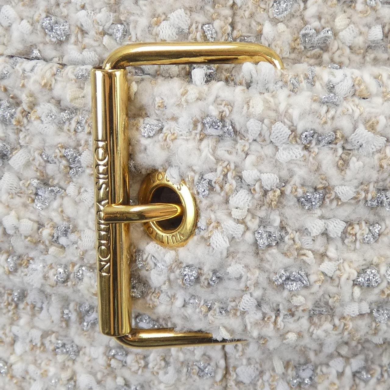 ルイヴィトン LOUIS VUITTON ルレックスツイードベルテッドスケータードレス FNDR66O80 ワンピース
