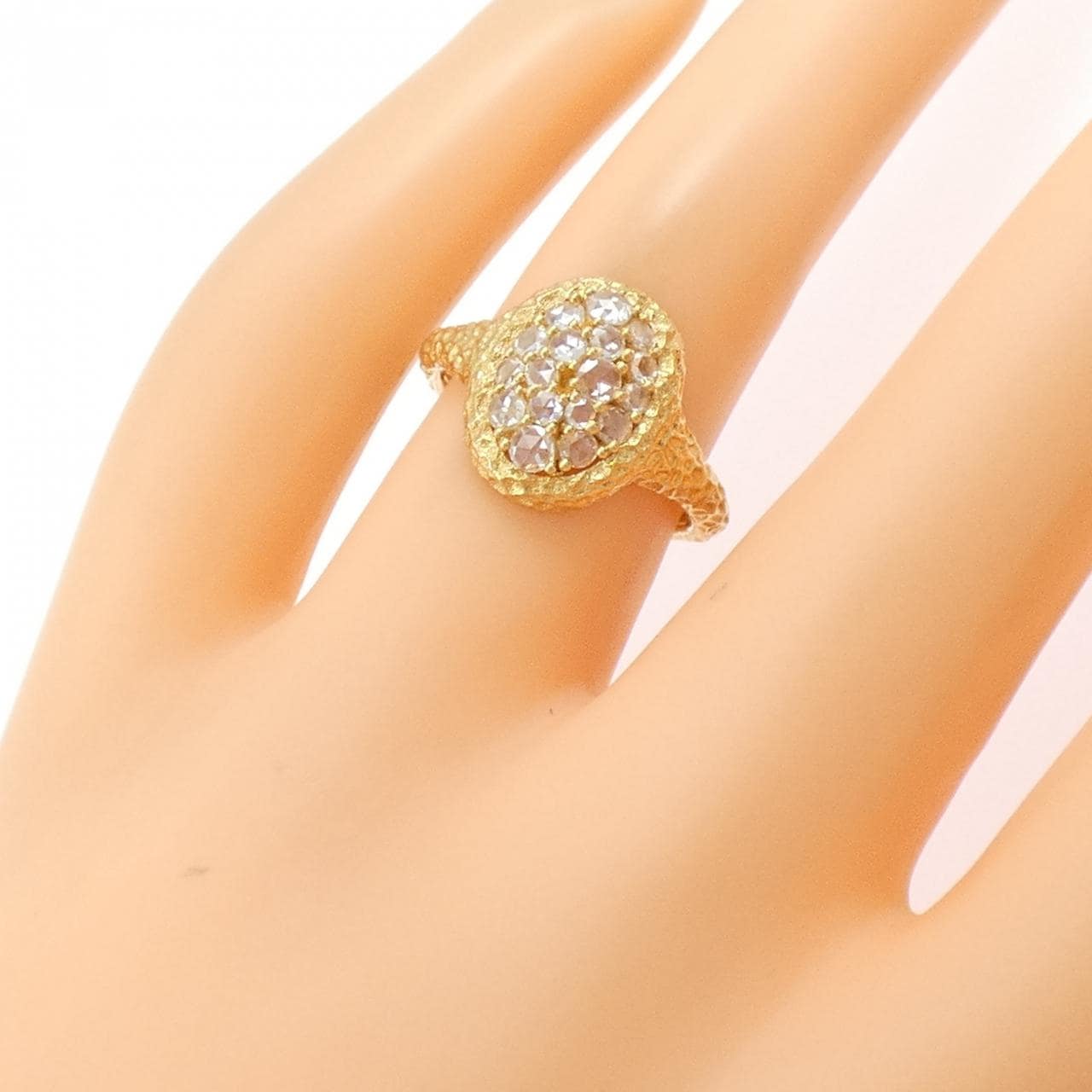 K18YG ダイヤモンド リング 0.40CT