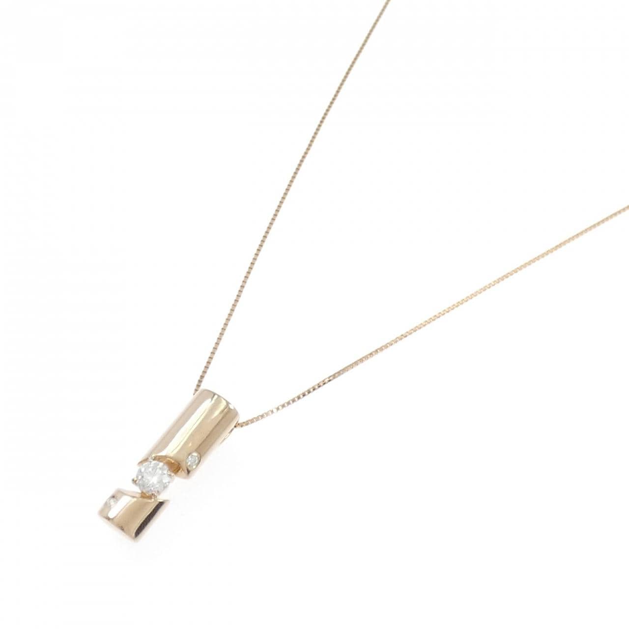 K18PG ダイヤモンド ネックレス 0.326CT