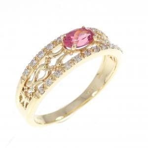 K18YG スピネル リング 0.34CT