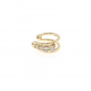 K18YG ダイヤモンド イヤーカフ 0.075CT 片耳