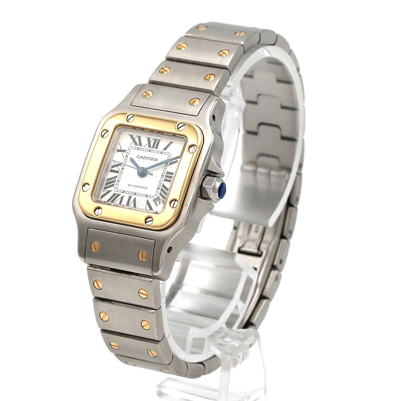カルティエ サントスガルベSM コンビ W20057C4 SSxYG 自動巻