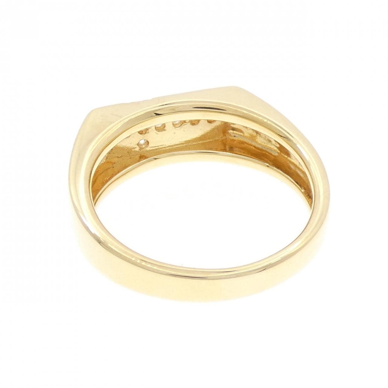 K18YG クロス ダイヤモンド リング 0.15CT