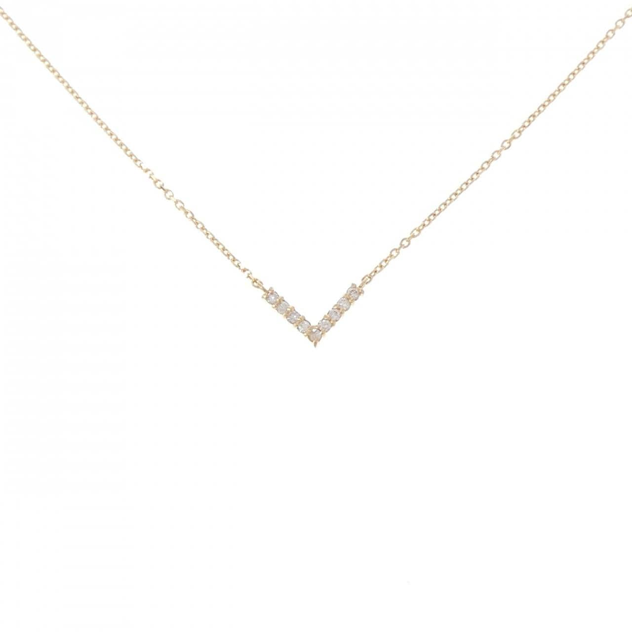 K18YG ダイヤモンド ネックレス 0.06CT