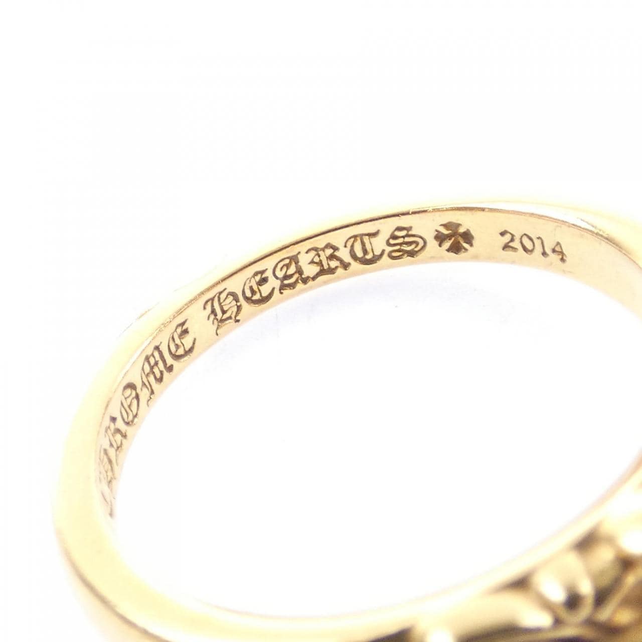 クロムハーツ CHROME HEARTS BABY CLSC FLORAL CRS DMND PAVE 207146023GLDXXX002 RING