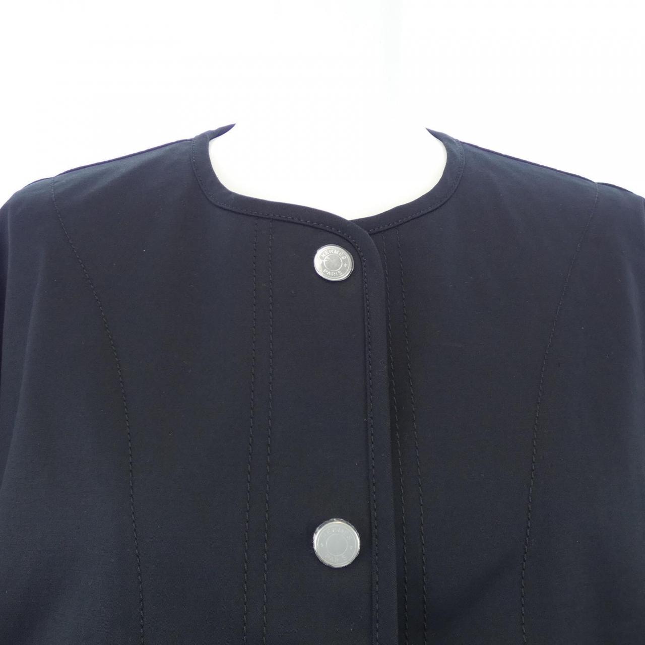HERMES HERMES COLLARLESS JACKET