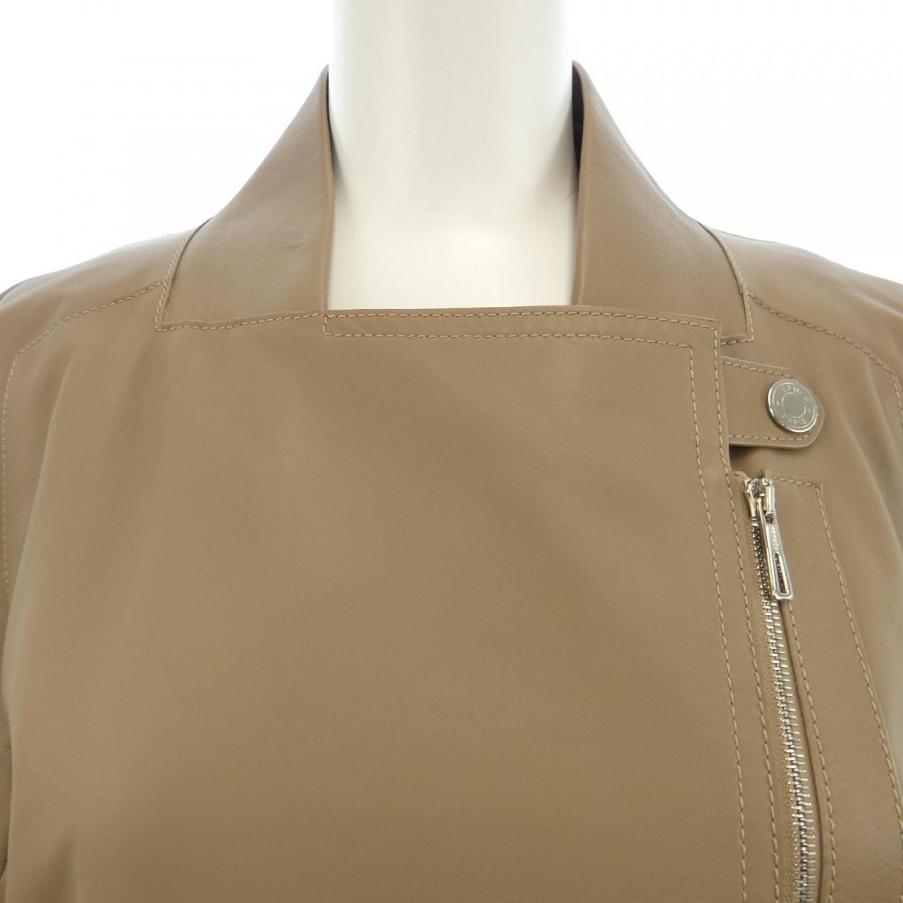 エルメス HERMES レザーコート