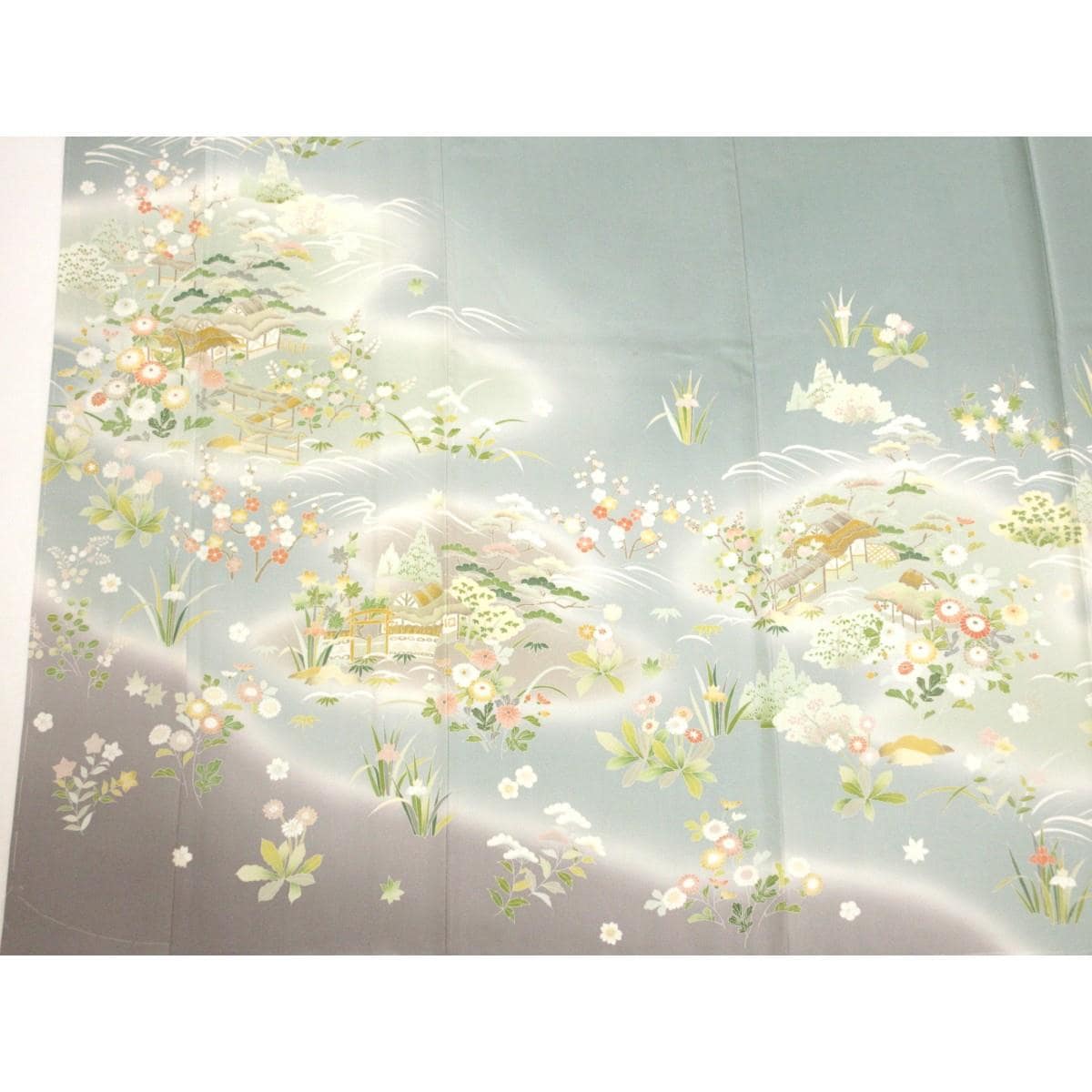 【未使用品】訪問着　友禅加工ボカシ染