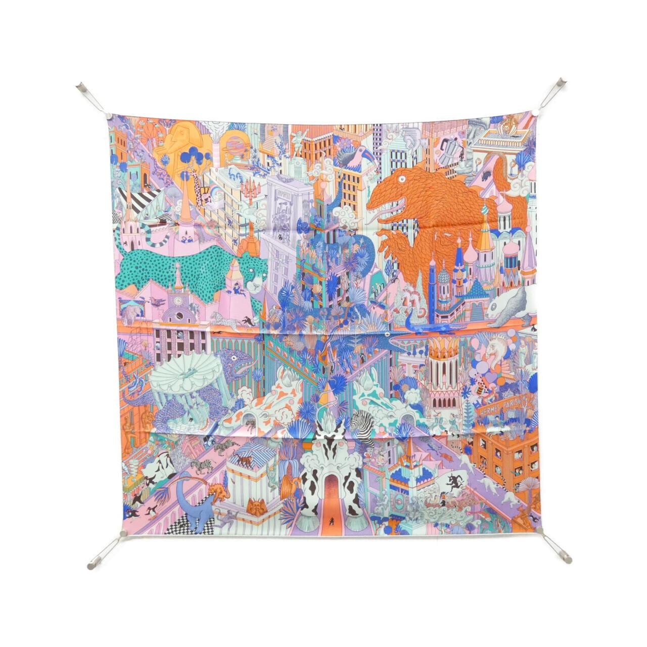 HERMES ANIMAPOLIS Carre 003275S Scarf