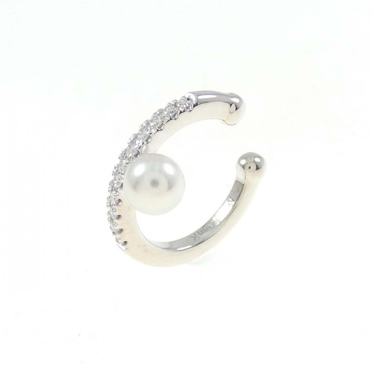 Mizuki Akoya Pearl Ear Cuff 4mm Single Ear