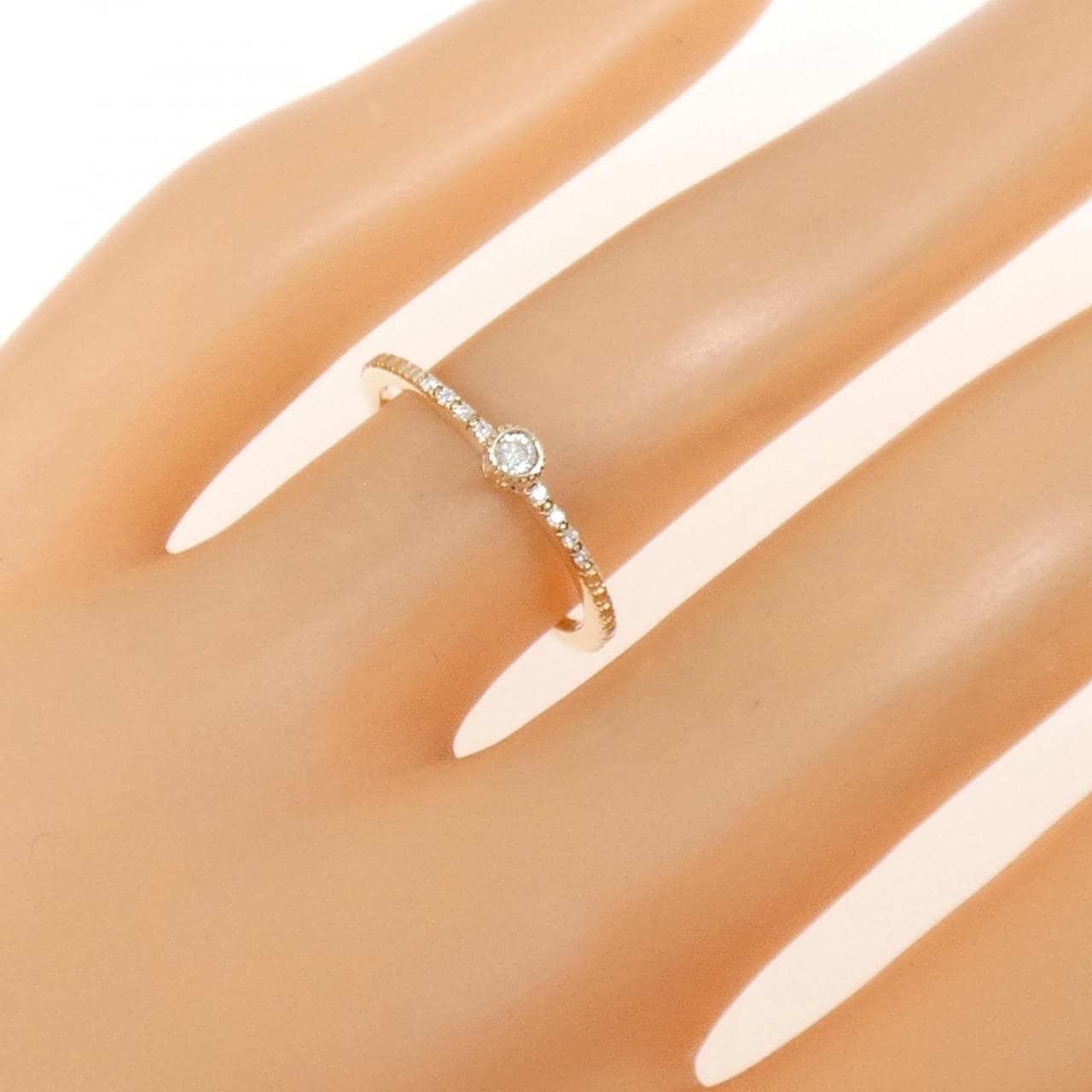 アガット ダイヤモンド リング 0.05CT