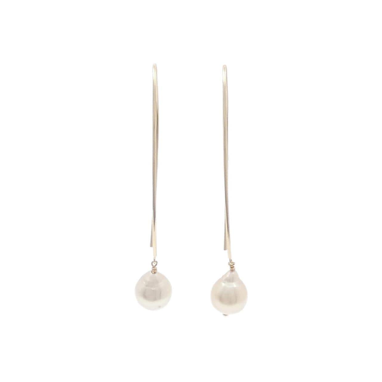 K10YG Akoya pearl earrings