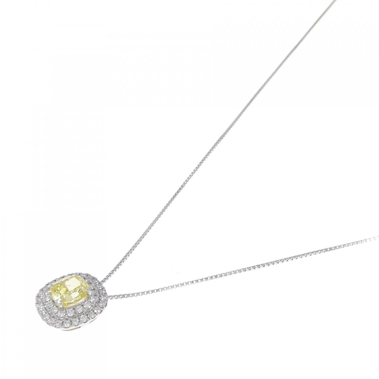 [Remake] PT Diamond Necklace 1.582CT FVY SI2 Fancy Cut