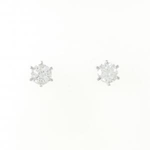 【新品】PT ダイヤモンド ピアス 0.428CT 0.412CT F SI2 Good