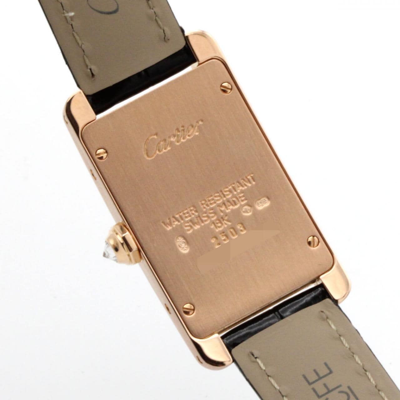 カルティエ タンクアメリカンSM PG/クロス2D WB704651 PG･RG クォーツ