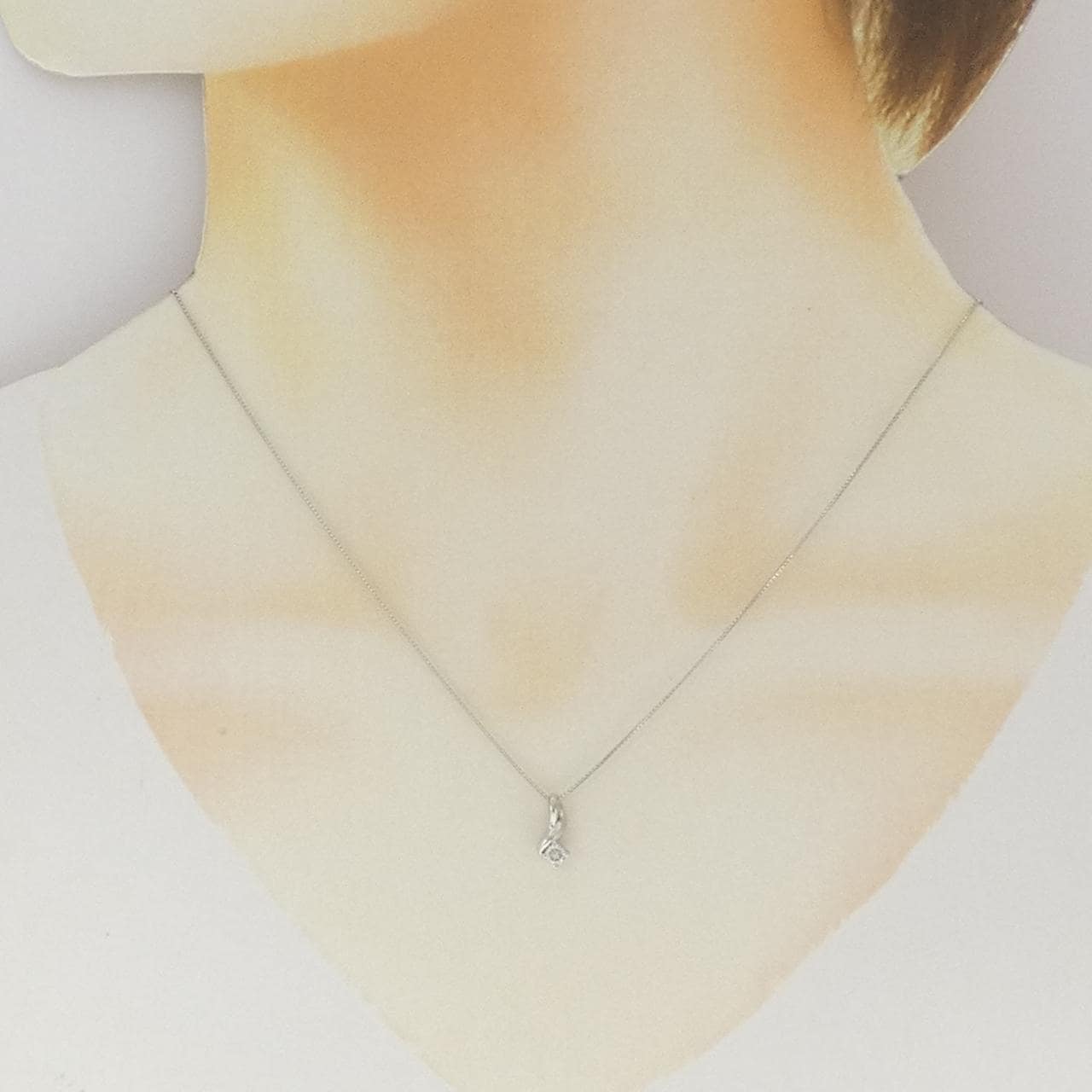 PT900/PT850 ダイヤモンド ネックレス 0.10CT