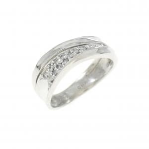 K18WG ダイヤモンド ピンキー リング 0.08CT