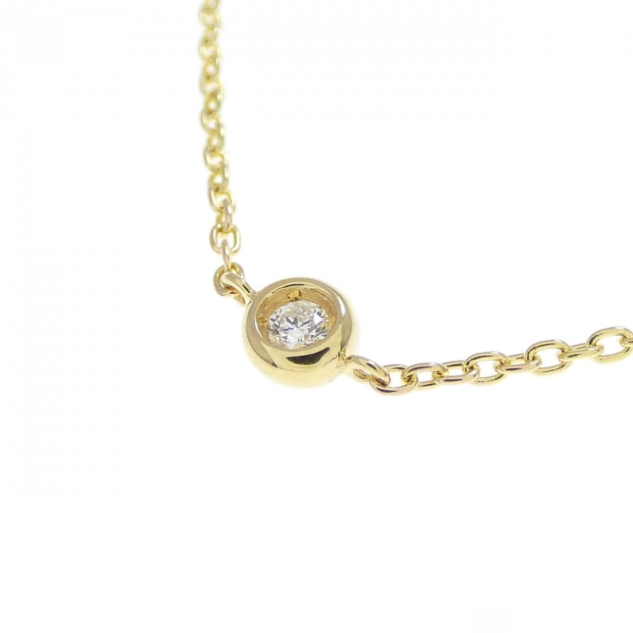 K18YG ダイヤモンド ネックレス 0.15CT