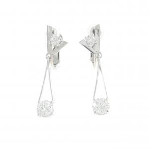 PT900/K14WG ダイヤモンド イヤリング 1.06CT