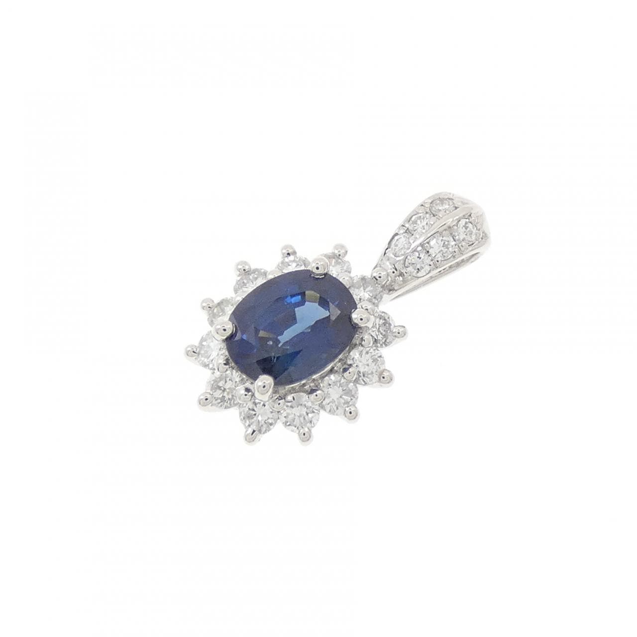 PT900 サファイヤ ペンダント 0.71CT