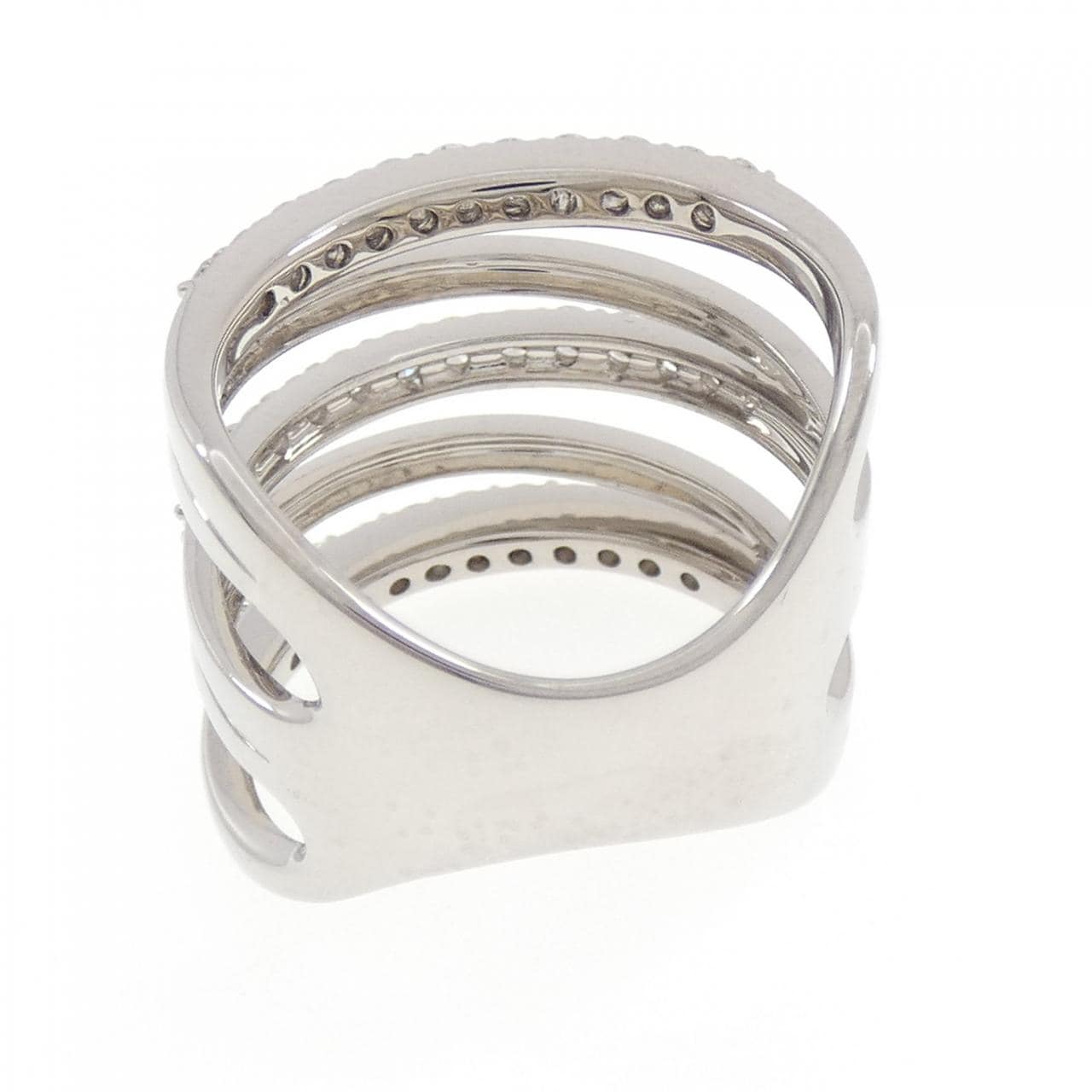 K18WG ダイヤモンド リング 1.00CT