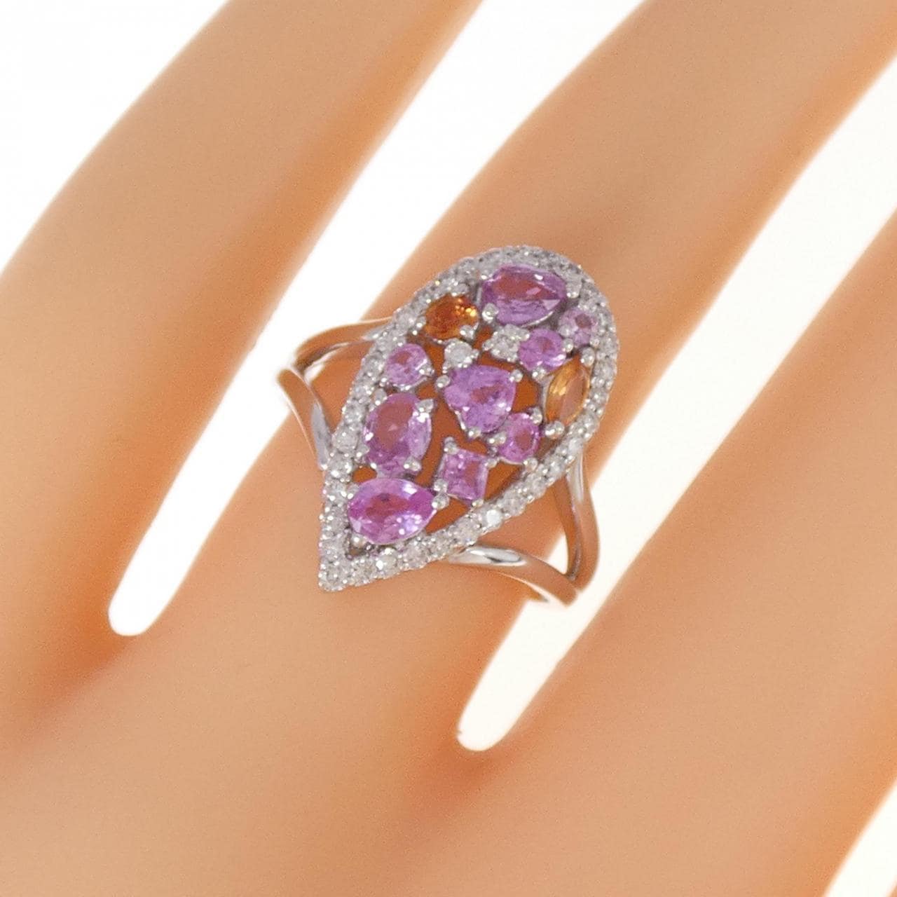K18WG蓝宝石戒指0.87CT