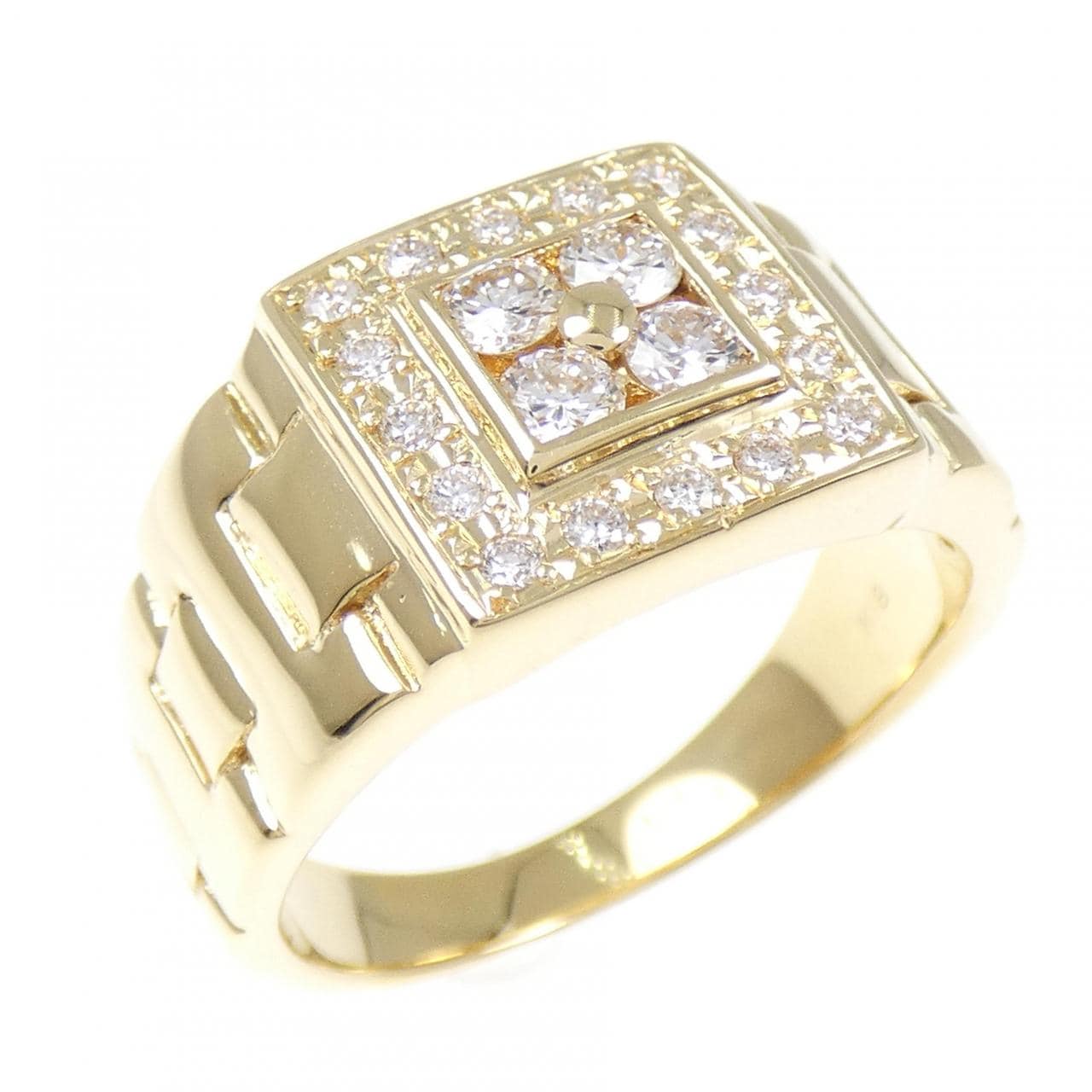 K18YG ダイヤモンド リング 0.48CT