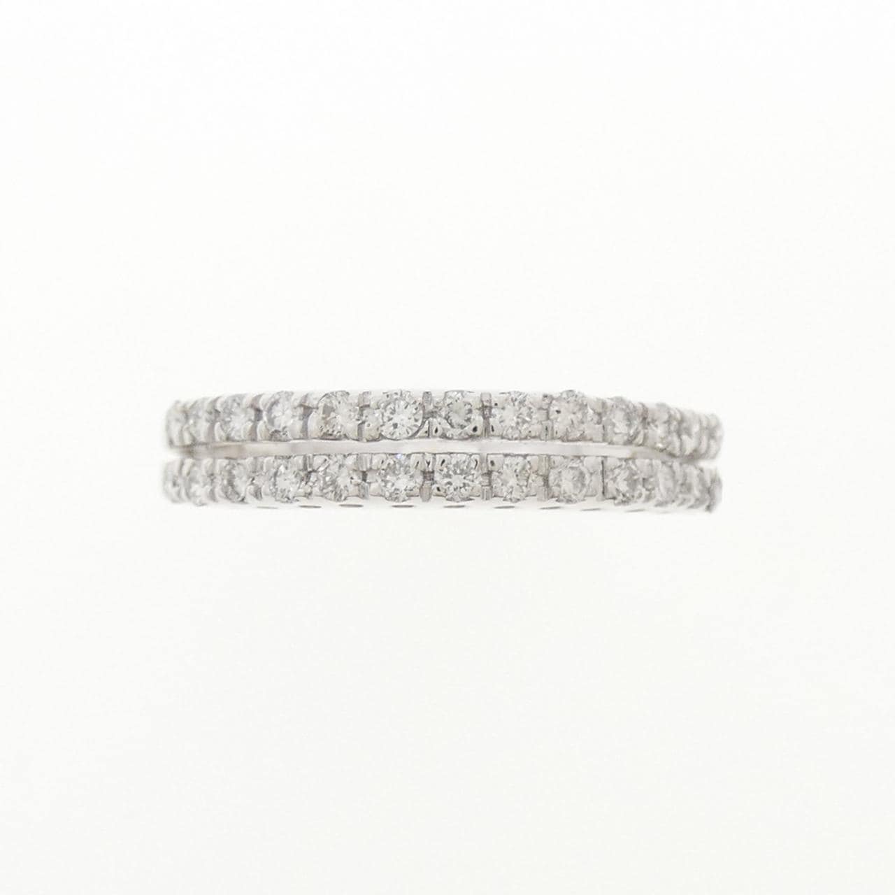 750WG ダイヤモンド ピンキーリング 0.25CT