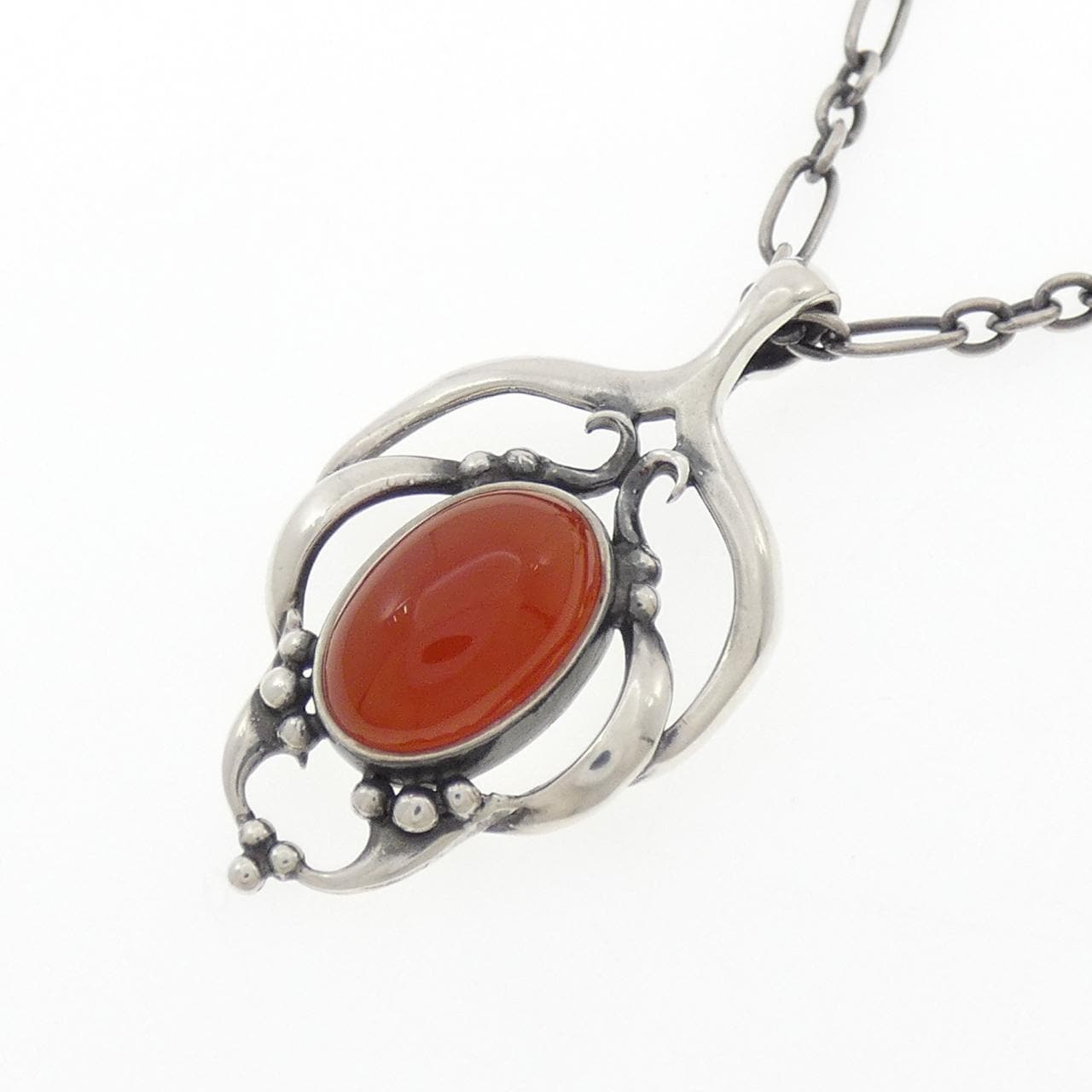 ジョージ ジェンセン カーネリアン ネックレス